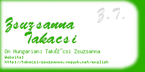 zsuzsanna takacsi business card